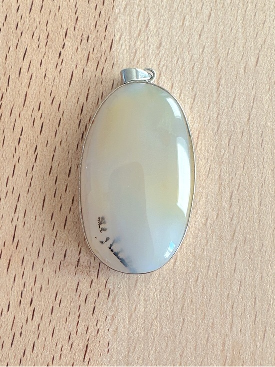 Jewelry - Natural Crystal Pendant Handmade Wrapped Stone Pendant Oval Gemstone Pendant